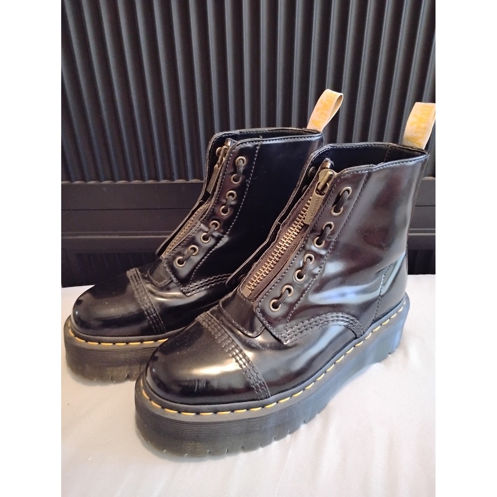 ▪️Dr. Martens Vegan Sinclair Platform Boots Discontinued goth grunge Y2K punk